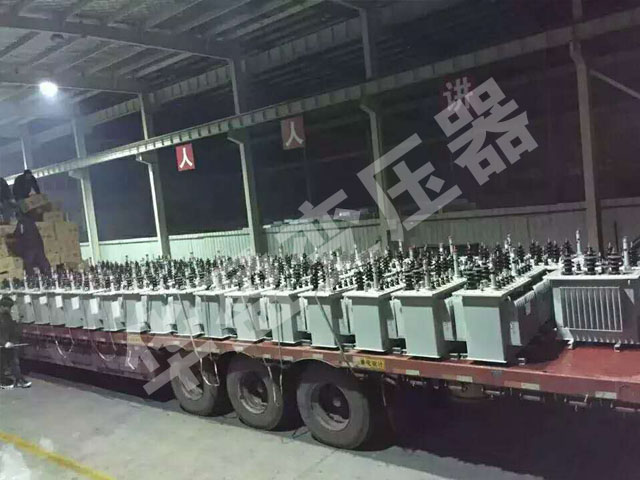 张家口非晶合金变压器发货现场